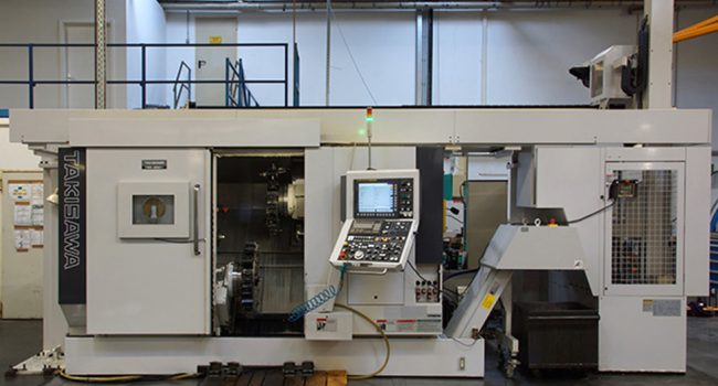 mechanische metallbearbeitung schoenebeck mierwald cnc drehzentrum Takisawa TMM 250 Takisawa-TMM-250 drehen maschine bearbeitungszentrum rotationssymmetrische Werkstücke bedienpult